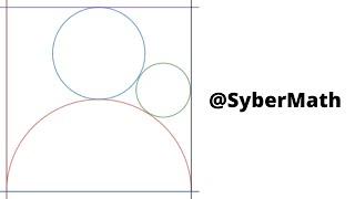 Two circles and a semicircle in a unit square (A geometry puzzle!)