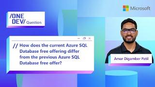 How does the current Azure SQL Database free offering differ from the previous offer?