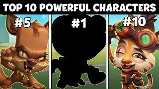 Top 10 Most Powerful Characters  | Zooba