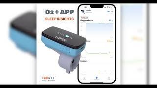 LOOKEE® Ring Sleep Oxygen Monitor with Vibrational Reminder for Low O2