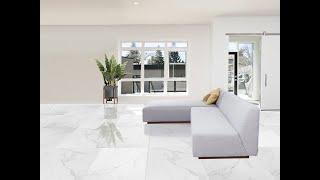 Chanel Carrara Shiny Glazed Polished Porcelain Floor Tile   1200 x 600mm