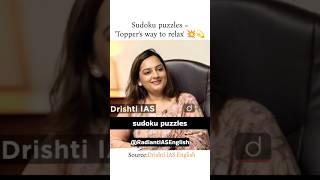 sudoku puzzles  | upsc interview question | UPSC mock interview #upsc #ias #interview #ytshorts