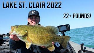 Catching BIG Smallmouth Bass on Lake St Clair! (Spring)