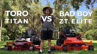 Bad Boy vs Toro Titan Residential Mowers