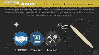 CHRONIUM -SOLD 830,000 in 6 hours - Lending/Escrow Coin Program