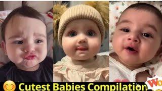 Cute baby funny reaction video || The cutest babies laugh ever #mohammadisafiya