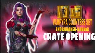 Vampyar Countess set & Thornmaker Kar98k Crate Opening  | PUBG Mobile