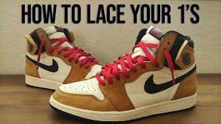 How to Lace Jordan 1's - The BEST Way to Loose Lace