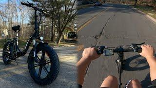 I Was Wrong about Folding ebikes!  - Evercross EK6 Electric Folding Bike First Ride