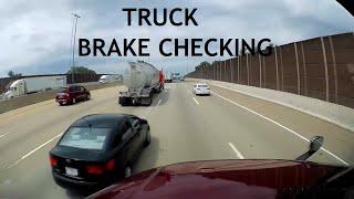 Semi Truck Brake Checks | Lane Cuts | Accidents