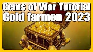 Gems of War Best Gold Farming Team 2021 with 5000 Gold Per Fight 300K per hour