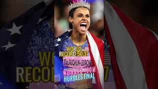 Record Mundial! USA en el atletismo femenino 400m con vallas. Sydney McLaughlin Levrone #olympics