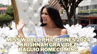 Miss World Philippines 2024 Krishnah Gravidez's Baguio Homecoming Parade