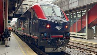 Philadelphia to Washington Full Ride Aboard Amtrak Palmetto 89 Plus an ALC-42 Engine Change! 1/4/24