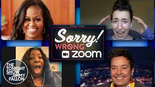 Michelle Obama and Jimmy Crash Random Zoom Meetings | The Tonight Show Starring Jimmy Fallon