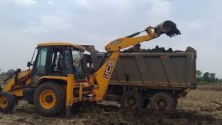 JCBVIDEORoadNew Track on Hill- JCB Backhoe and Hyundai Excavator Working For Hilly Road Construction