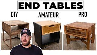 3 Levels of Modern End Tables: Beginner to PRO