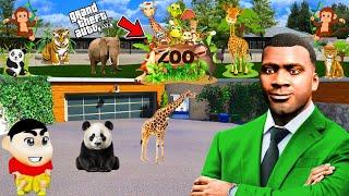 Shinchan and Franklin Upgrade His Own House Into Zoo in GTA 5