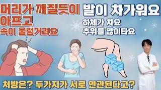 머리가 깨질듯이 아프고 속이 울렁거림, 발이 차고 하체가 차가운 것이 서로 연관된다고? 치료하는 처방과 원리는? [최원장 잘잘잘톡 - 밝은빛한의원TV]