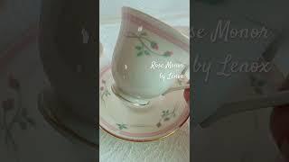 레녹스 로즈매너 컵앤소서 플레이트 | 미묘한피크닉 #앤틱 #찻잔 #티잔 #teatime #teacup #teatable #homecafe #홈카페 #커피잔 #빈티지그릇 #앤틱접시