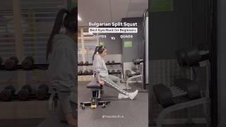 Best Gym Hack for Beginners Bulgarian Split Squat  #gymhacks #fitnesshacks