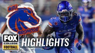 Boise State's Ashton Jeanty rushes 26 times for 259 Yards and FOUR touchdowns vs. Washington State