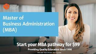 Start Your MBA Journey for $99 | Affordable Online MBA Program | VIT Australia