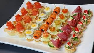 6 varieties of tasty and very easy to make canapés!