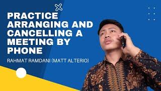 practice arranging and cancelling a meeting by phone - MN21 i