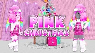 Having A VERY PINK CHRISTMAS With My TWIN SISTER! (Roblox)