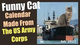 Funny Cat Calendar made by the US Army Corps #shorts