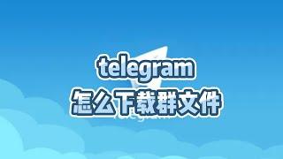 telegram怎么下载群文件，Telegram下载的东西在哪个文件夹？#电报群如何注册？#Telegram里的图片怎么下载？#telegram文件下载工具