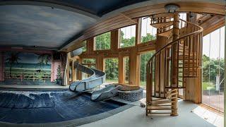 Abandoned Mega Mansion - Indoor Waterslide, Home Theater & more