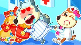 Listen to the Doctor, Dad! - Take Care of Dad Songs | Kids Songs & Nursery Rhymes @WolfooFamilySongs