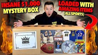 Opening a CRAZY $1,000 MEMORABILIA VAULT CASE (All Sports)! LOADED WITH AMAZING ITEMS!!! 