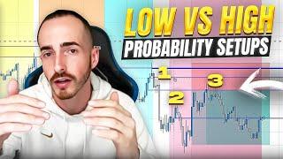 LOW VS HIGH PROBABILITY TRADING SETUPS!