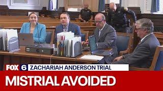 Zachariah Anderson trial; attorneys avoid mistrial | FOX6 News Milwaukee