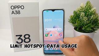 How To Limit Hotspot Data Usage Oppo A38