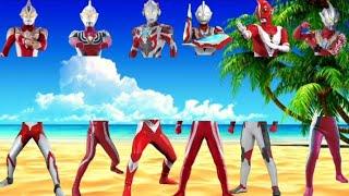 mencocokka badan Ultraman yang terpisah dari Kaki Ultraman