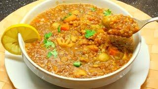 Lentils and vegetable soup recipes|Soup nask ya adas | سوپ نسک (عدس)با سبزیجات