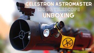 CELESTRON ASTROMASTER 130EQ REFLECTOR TELESCOPE | UNBOXING | SPACE ARCADE