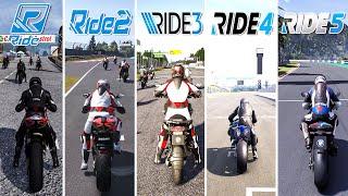 Ride vs Ride 2 vs Ride 3 vs Ride 4 vs Ride 5 detailed Comparison | All Ride Games Evolution