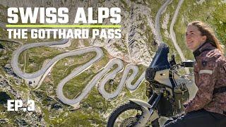 GOTTHARD PASS & TREMOLA - ONE of my ABSOLUTE FAV passes in SWISS Alps - SOLO motorcycle trip - EP.3