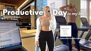 PRODUCTIVE day in my life | workout, healthy habits & university library