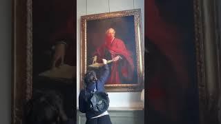 Activists destroy a historic painting of Lord Balfour in Trinity College, University of Cambridge