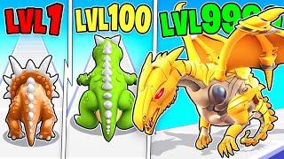 Upgrading Dinosaurs TOO FAR in Monster Catch Run