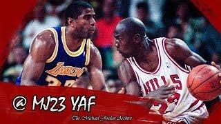 Michael Jordan vs Magic Johnson Highlights Bulls vs Lakers (1988.12.20) - 73pts, 20ast Combined!