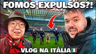 QUASE FOMOS PEGOS NA ITÁLIA? VLOG COM LIMINHA NO JOGO DO MILAN #1