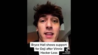 Bryce Hall shows support to Deji after his loss to Vinnie Hacker