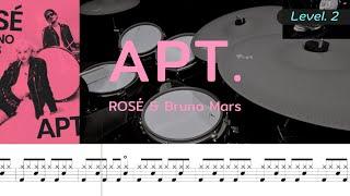 APT. - ROSÉ & Bruno Mars | Drum Sheet